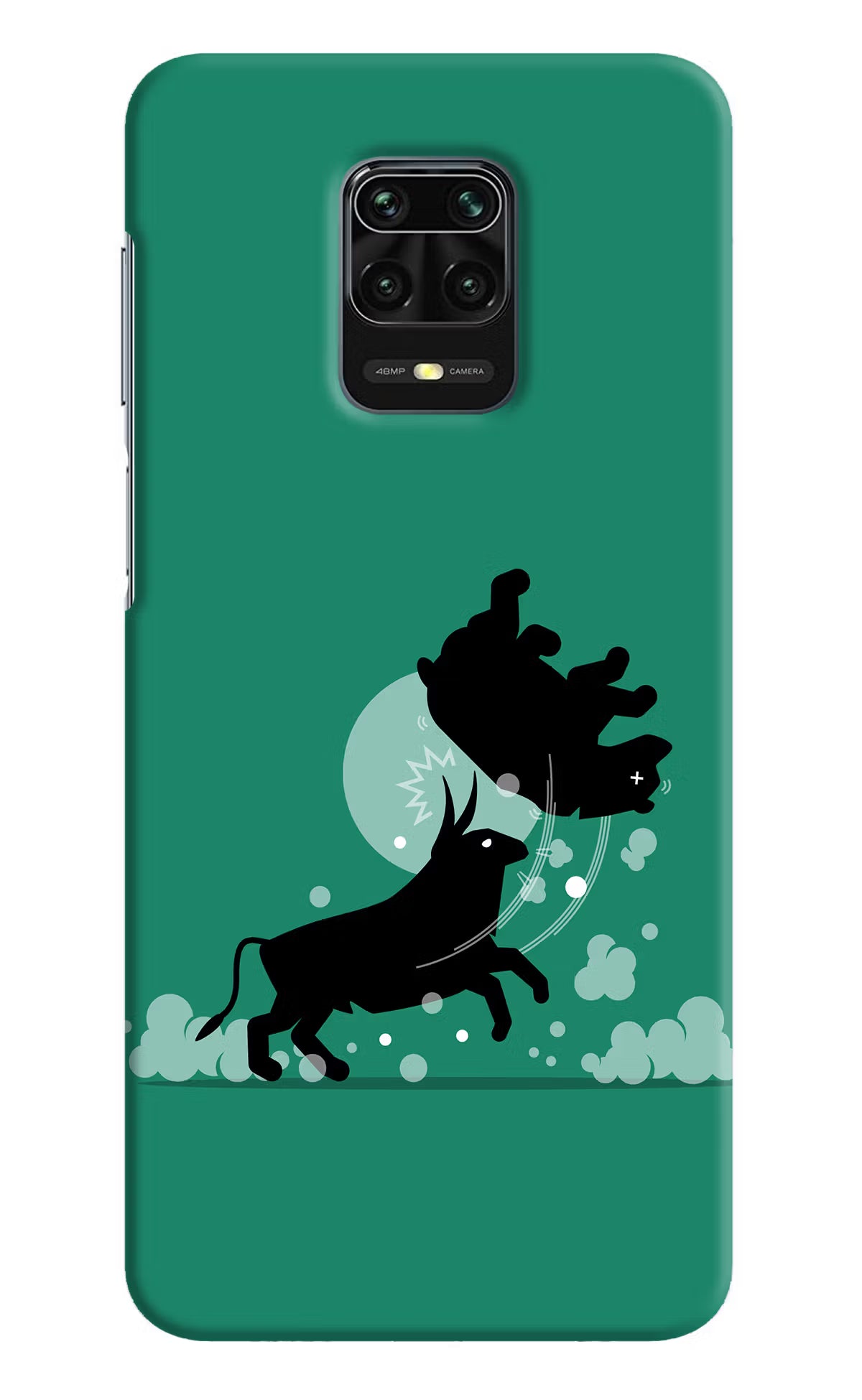 Bull Conqueror Redmi Note 9 Pro/Pro Max Hard Case Back Cover by Casekaro