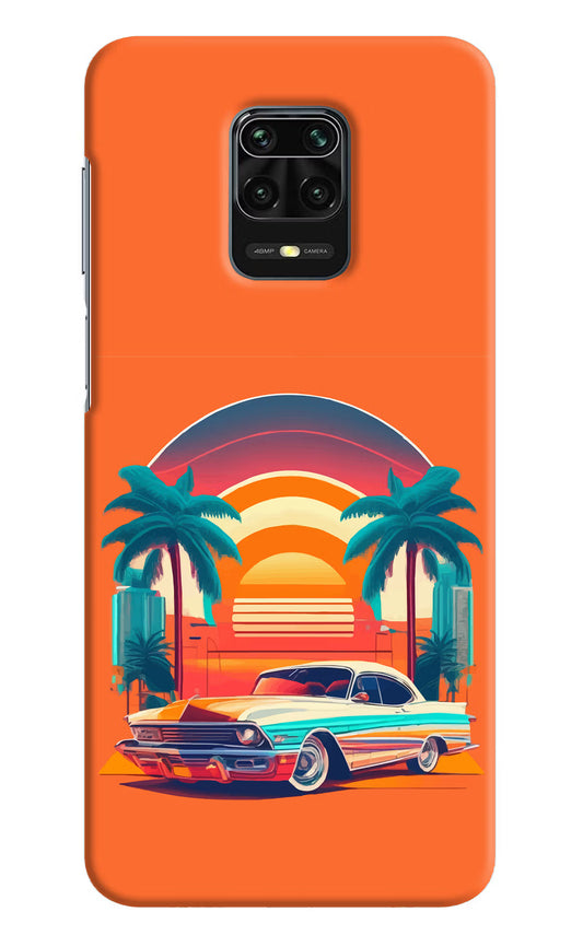 Palm Drive 80s Redmi Note 9 Pro/Pro Max Hard Case Back Cover by Casekaro
