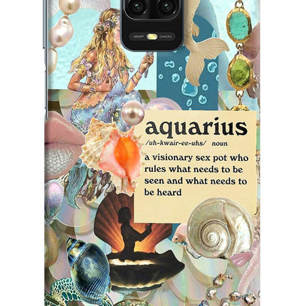 Aquarius Zodiac Redmi Note 9 Pro/Pro Max Hard Case Back Cover by Casekaro