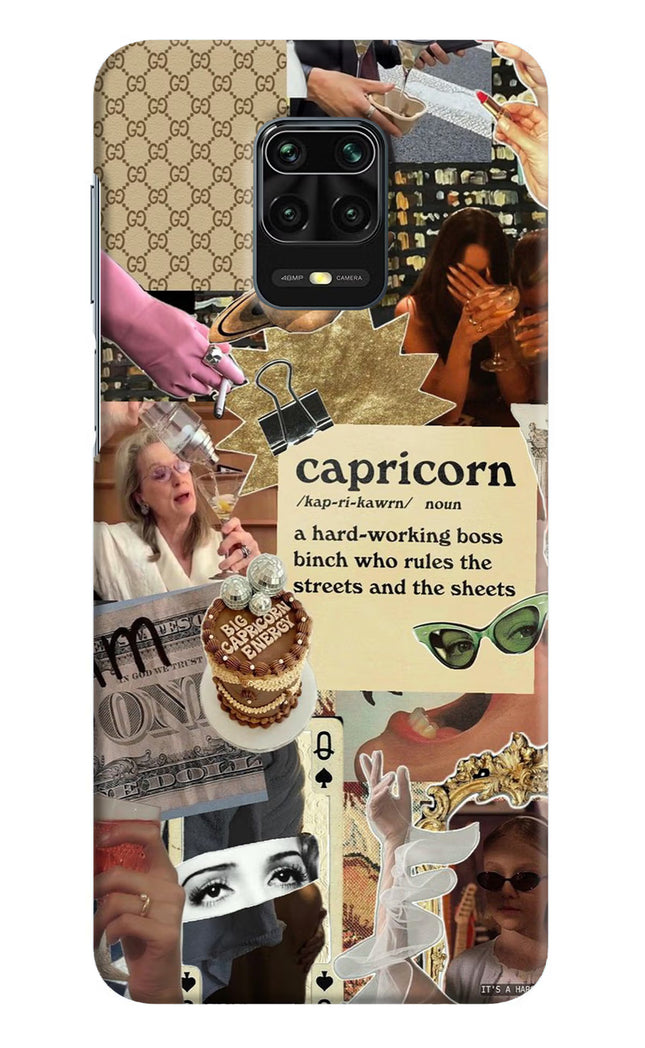 Capricorn Zodiac Redmi Note 9 Pro/Pro Max Hard Case Back Cover by Casekaro