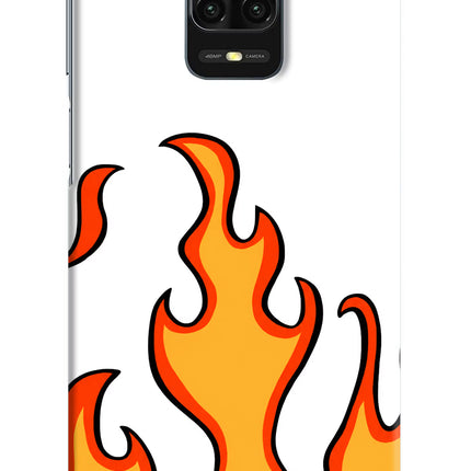Fired Up – White Redmi Note 9 Pro/Pro Max Hard Case Back Cover by Casekaro