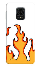 Fired Up – White Redmi Note 9 Pro/Pro Max Hard Case Back Cover by Casekaro