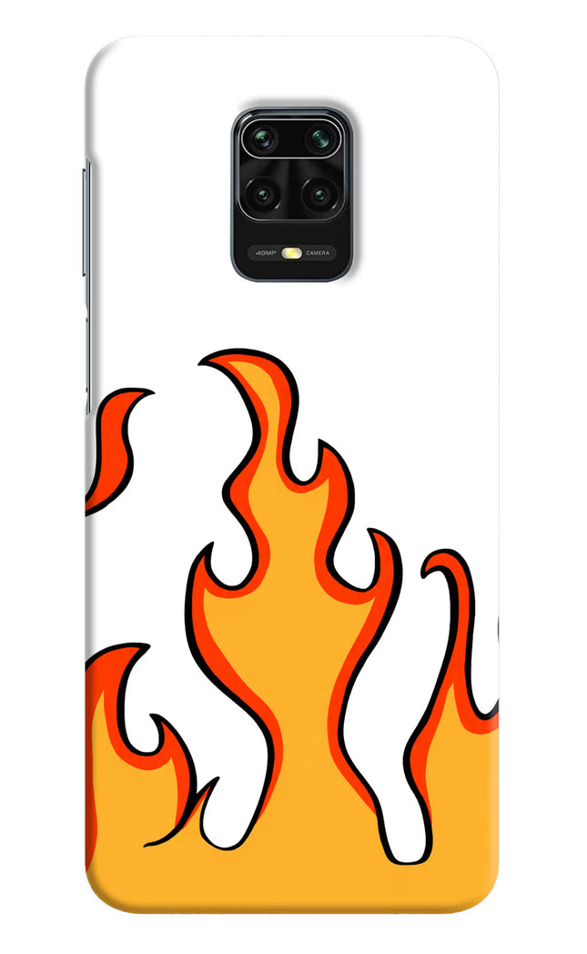 Fired Up – White Redmi Note 9 Pro/Pro Max Hard Case Back Cover by Casekaro