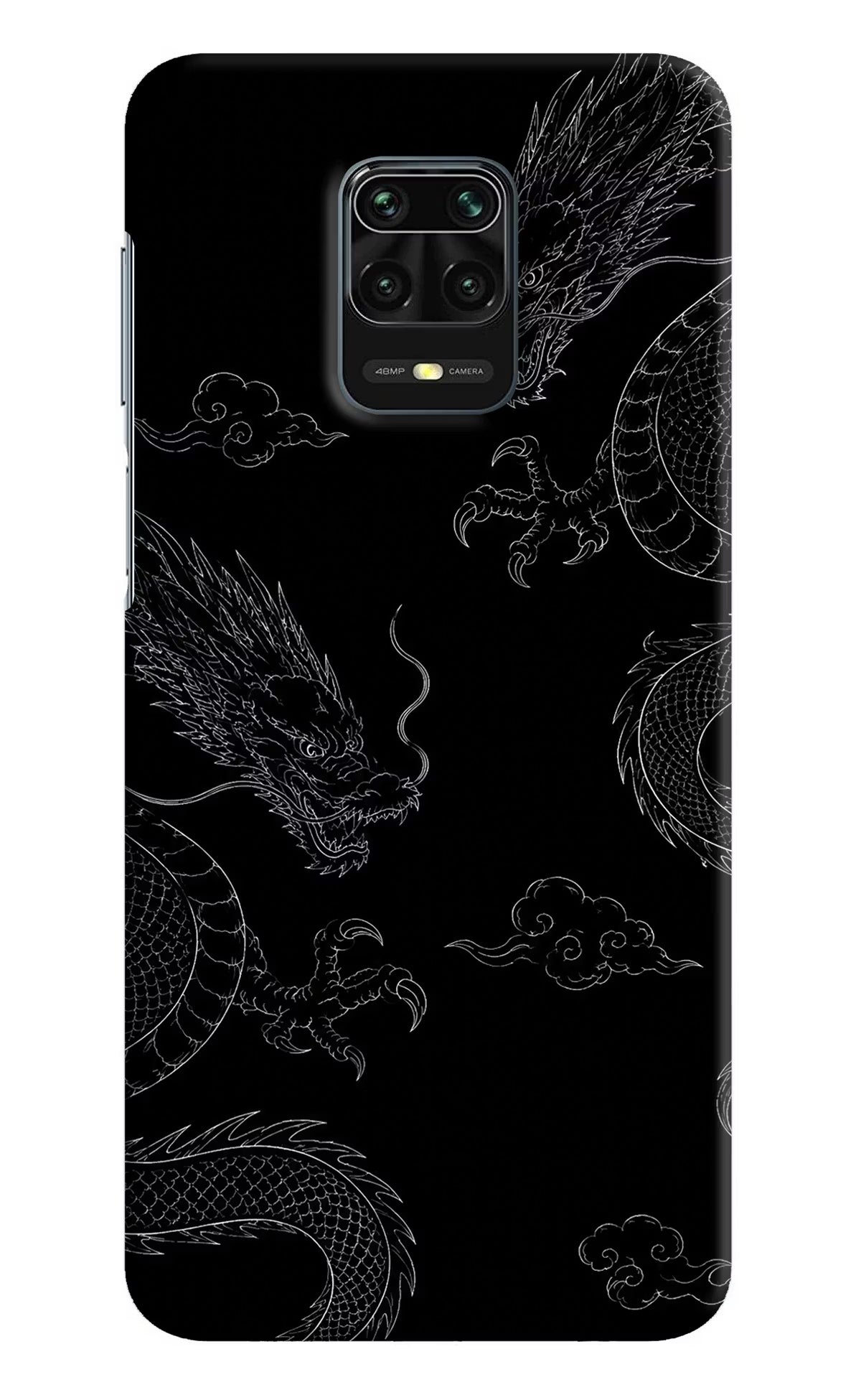 Twin Dragons Redmi Note 9 Pro/Pro Max Hard Case Back Cover by Casekaro