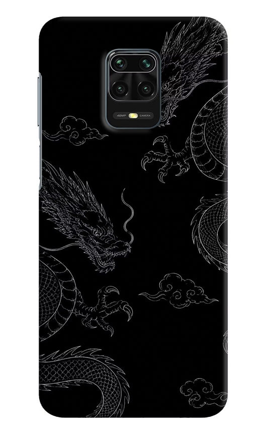 Twin Dragons Redmi Note 9 Pro/Pro Max Hard Case Back Cover by Casekaro