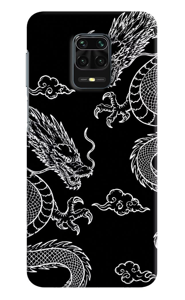 Twin Dragons Redmi Note 9 Pro/Pro Max Hard Case Back Cover by Casekaro