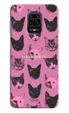 Pink Cats Redmi Note 9 Pro/Pro Max Hard Case Back Cover by Casekaro