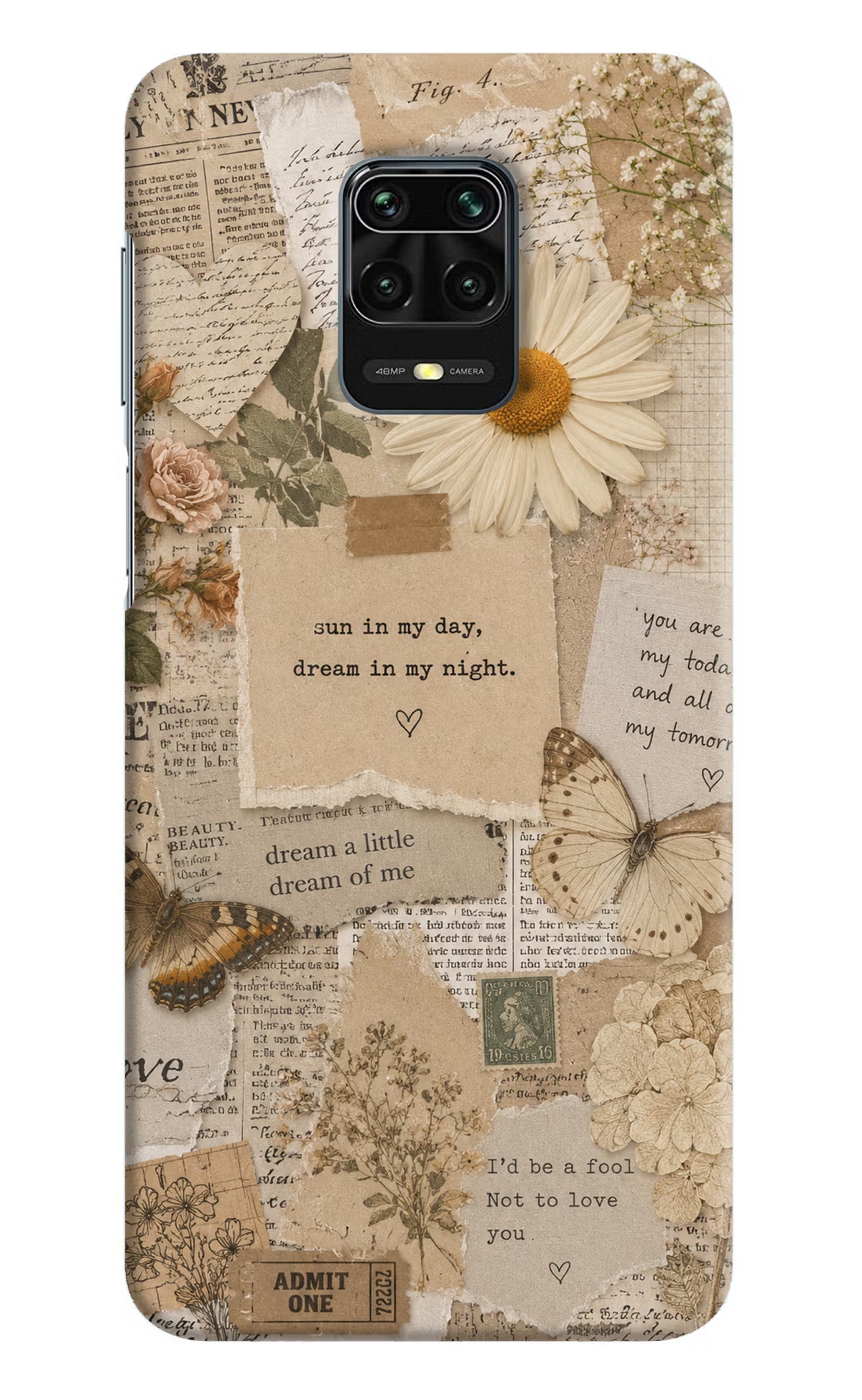 Vintage case Redmi Note 9 Pro/Pro Max Back Cover