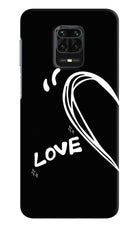 Love Line Redmi Note 9 Pro/Pro Max Hard Case Back Cover by Casekaro