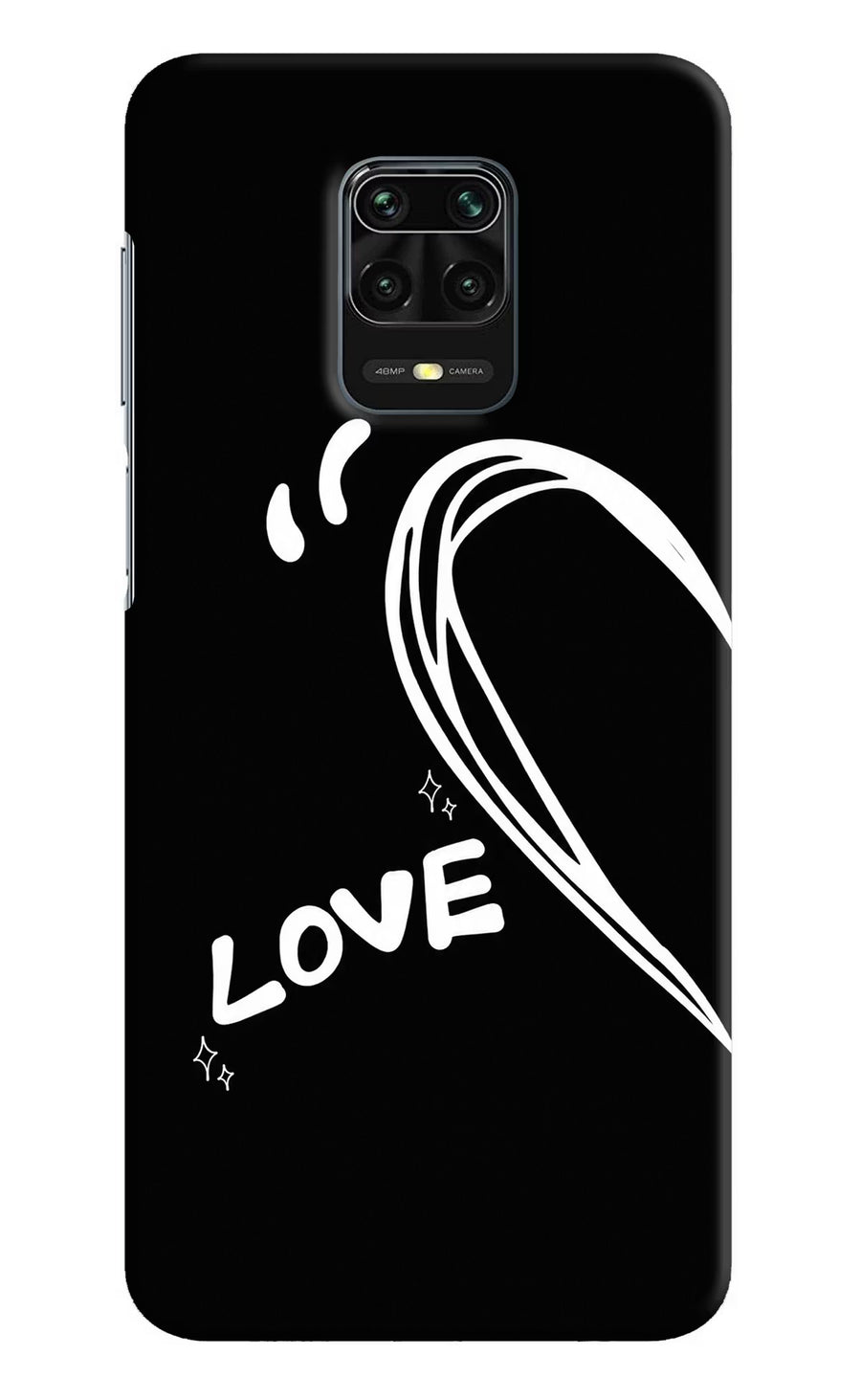 Love Line Redmi Note 9 Pro/Pro Max Back Cover, Hard case