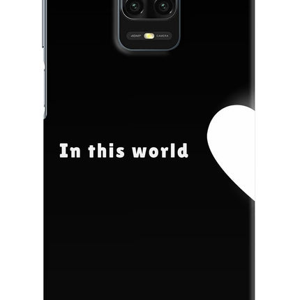 This World Redmi Note 9 Pro/Pro Max Hard Case Back Cover by Casekaro