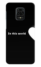 This World Redmi Note 9 Pro/Pro Max Hard Case Back Cover by Casekaro