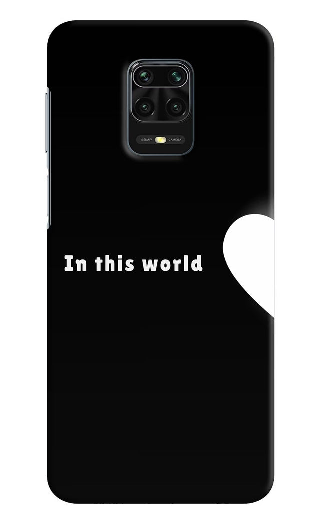 This World Redmi Note 9 Pro/Pro Max Hard Case Back Cover by Casekaro