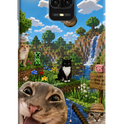 Minecraft Cat Chaos Redmi Note 9 Pro/Pro Max Hard Case Back Cover by Casekaro