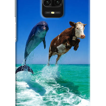 Dolphin vs Cow Redmi Note 9 Pro/Pro Max Hard Case Back Cover by Casekaro