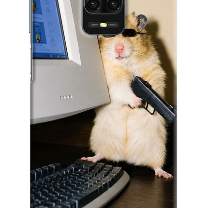 Hacker Hamster Redmi Note 9 Pro/Pro Max Hard Case Back Cover by Casekaro