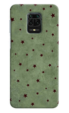 Green Stars Redmi Note 9 Pro/Pro Max Hard Case Back Cover by Casekaro