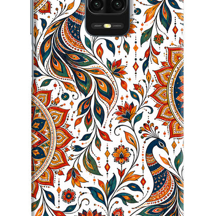 White Mayura Redmi Note 9 Pro/Pro Max Back Cover
