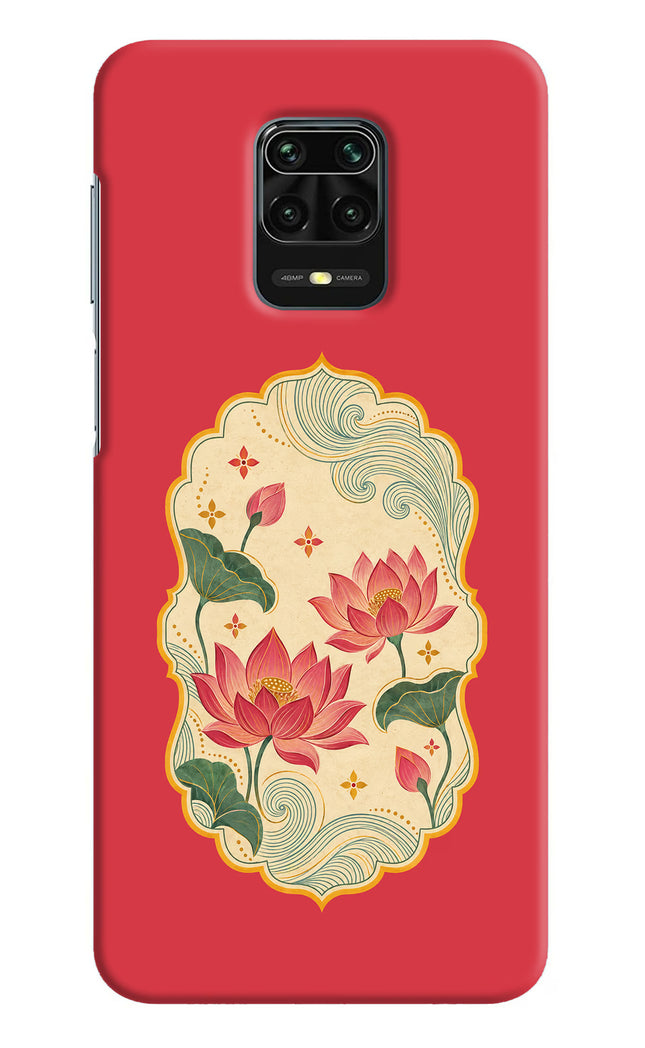 Pink Lotus Redmi Note 9 Pro/Pro Max Hard Case Back Cover by Casekaro