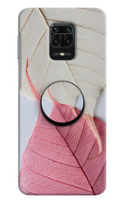 White Pink Leaf Redmi Note 9 Pro/Pro Max Pop Case by Casekaro