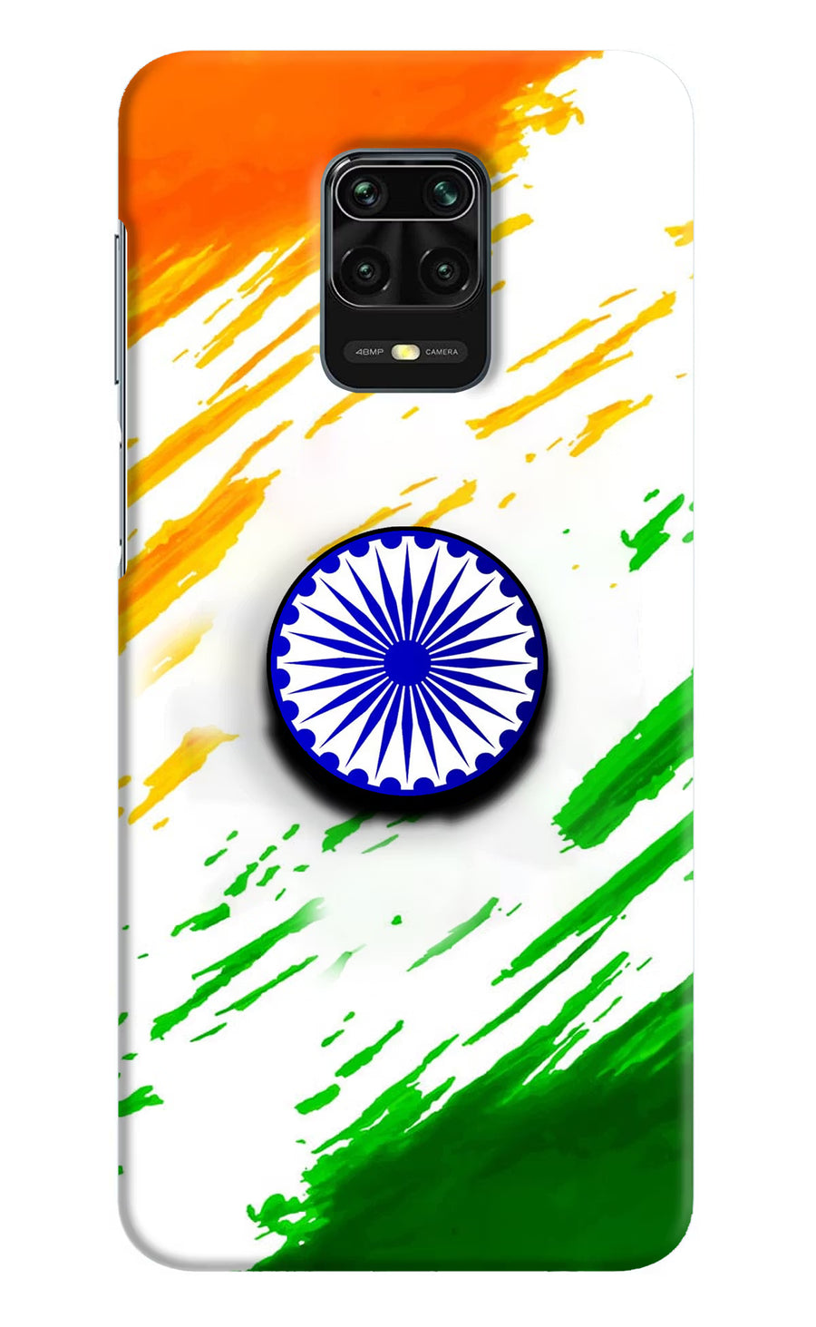 Indian Flag Ashoka Chakra Redmi Note 9 Pro/Pro Max Pop Case, Hard case