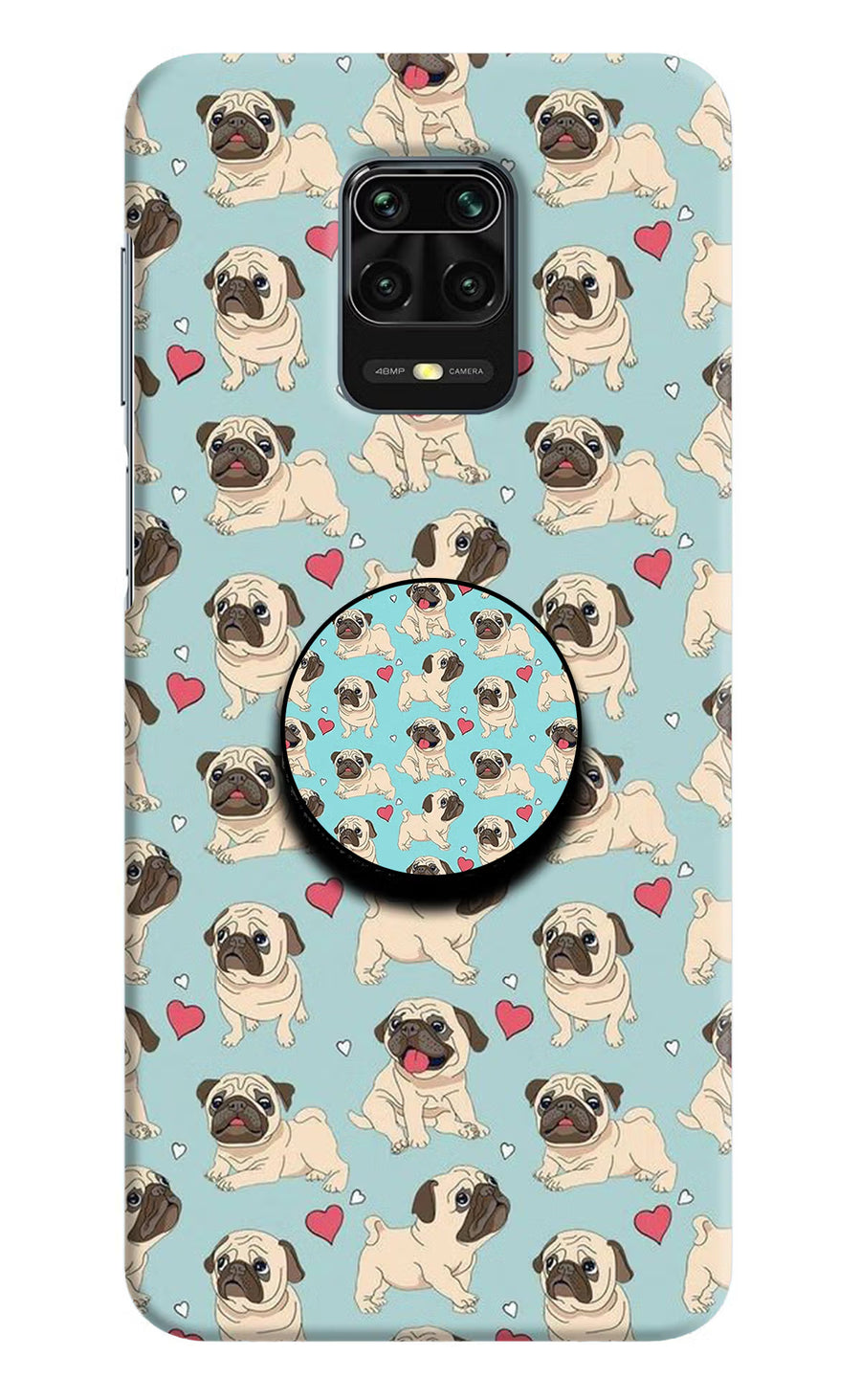Pug Dog Redmi Note 9 Pro/Pro Max Pop Case, Hard case