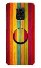 Multicolor Wooden Redmi Note 9 Pro/Pro Max Pop Case by Casekaro
