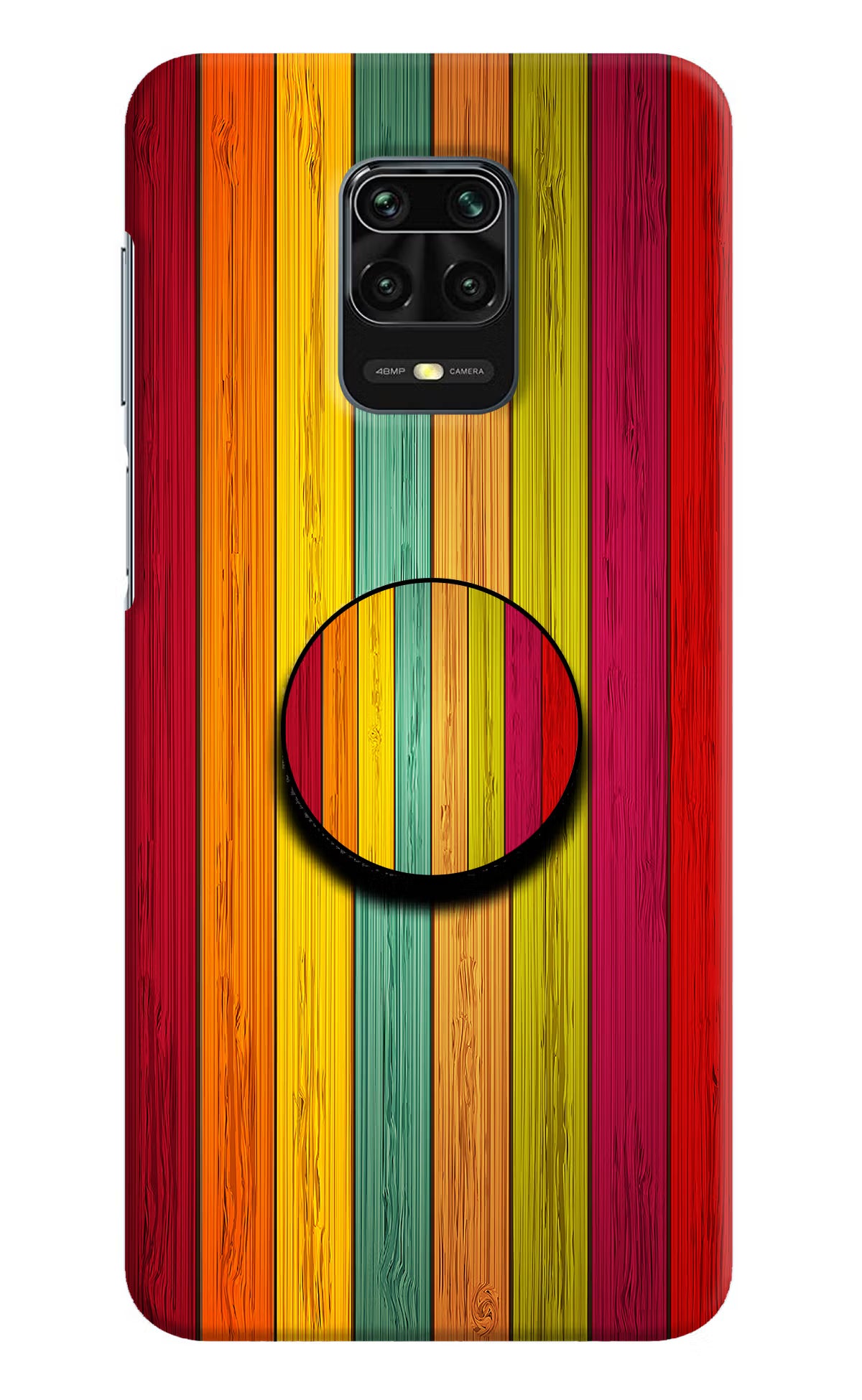 Multicolor Wooden Redmi Note 9 Pro/Pro Max Pop Case by Casekaro