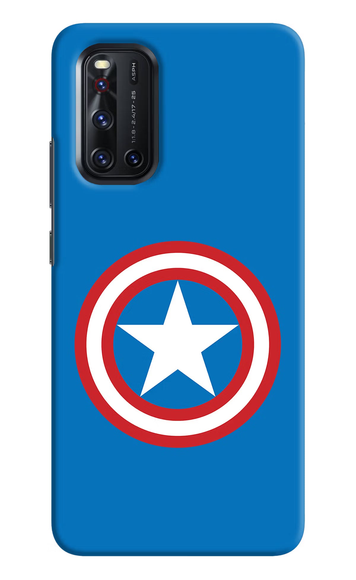 Captain America Logo Vivo V19 Hard Case Back Cover by Casekaro