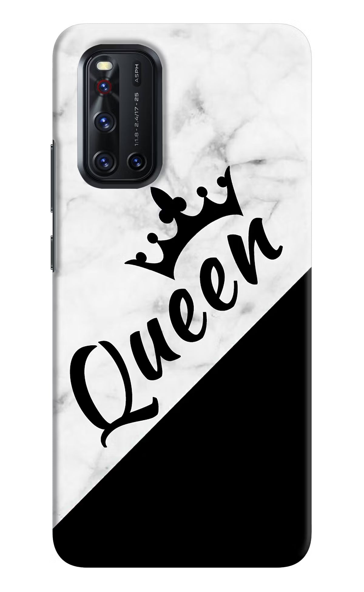 Queen Vivo V19 Hard Case Back Cover by Casekaro