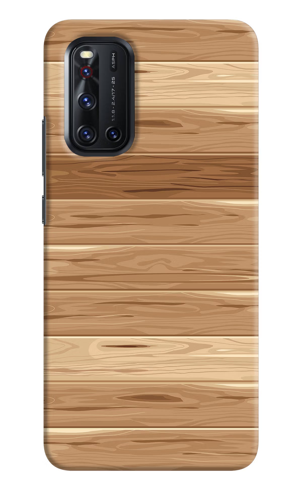 Wooden Vector Vivo V19 Hard Case Back Cover by Casekaro