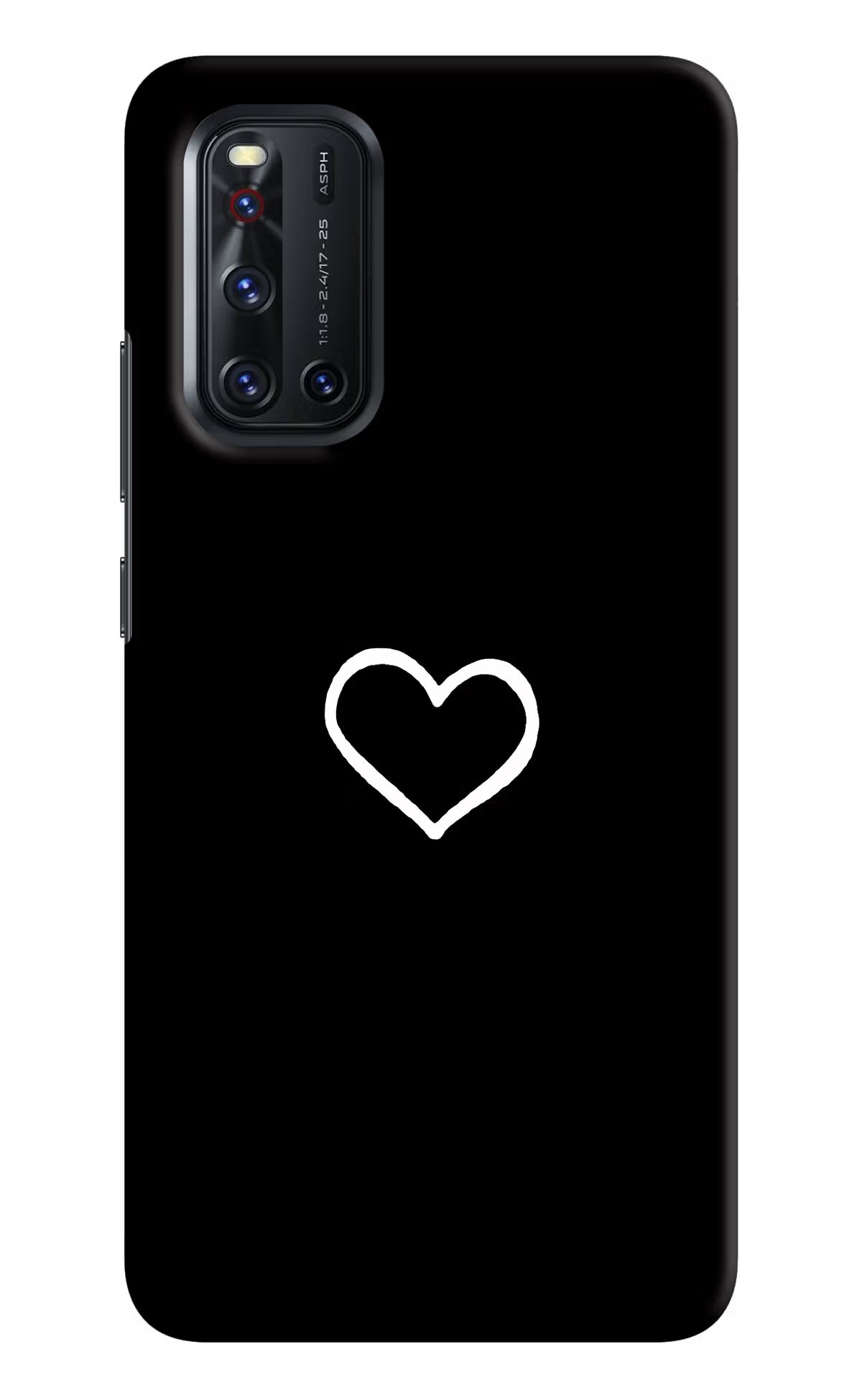 Heart Vivo V19 Hard Case Back Cover by Casekaro