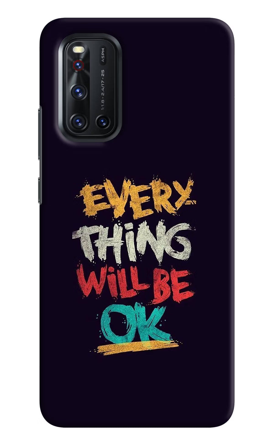 Everything Will Be Ok Vivo V19 Back Cover, Hard case