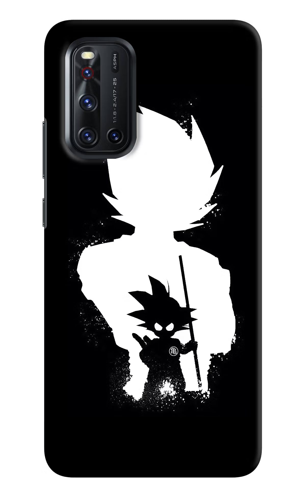 Goku Shadow Vivo V19 Hard Case Back Cover by Casekaro