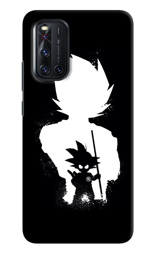 Goku Shadow Vivo V19 Hard Case Back Cover by Casekaro