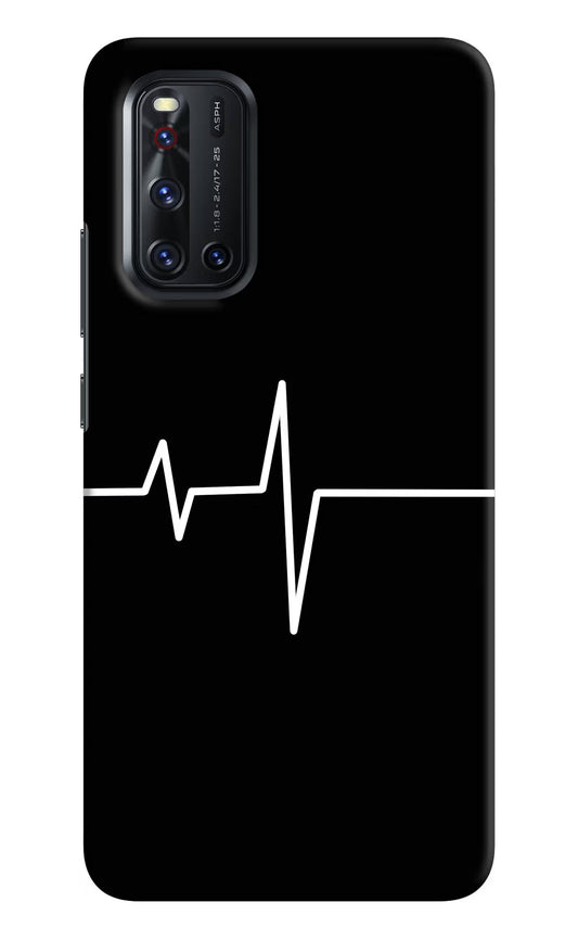 Heart Beats Vivo V19 Hard Case Back Cover by Casekaro