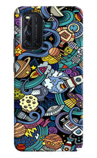 Space Abstract Vivo V19 Hard Case Back Cover by Casekaro