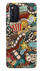 Cinema Abstract Vivo V19 Hard Case Back Cover by Casekaro