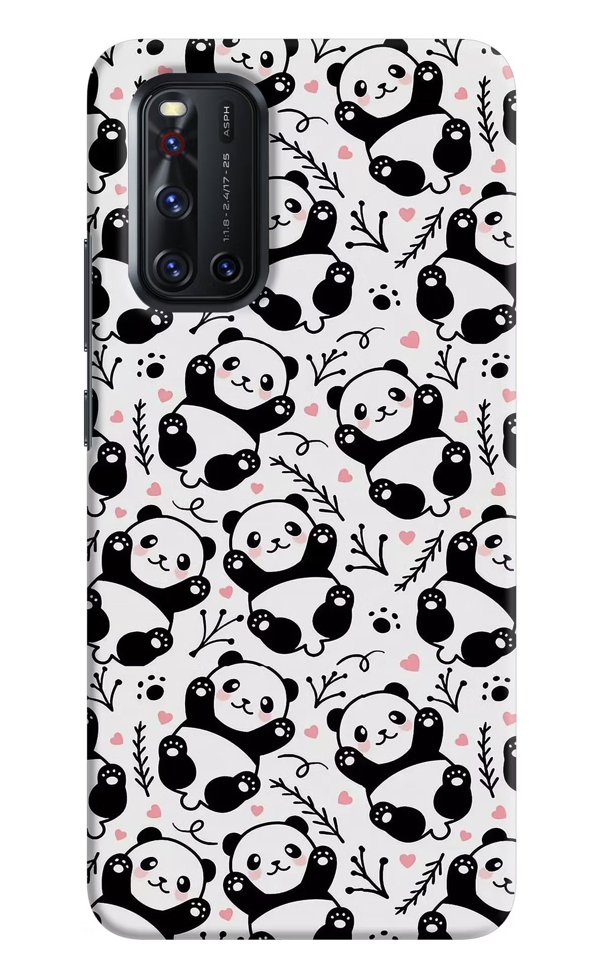 Cute Panda Vivo V19 Hard Case Back Cover by Casekaro