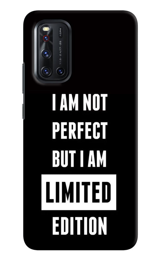 I Am Not Perfect But I Am Limited Edition Vivo V19 Hard Case Back Cover by Casekaro