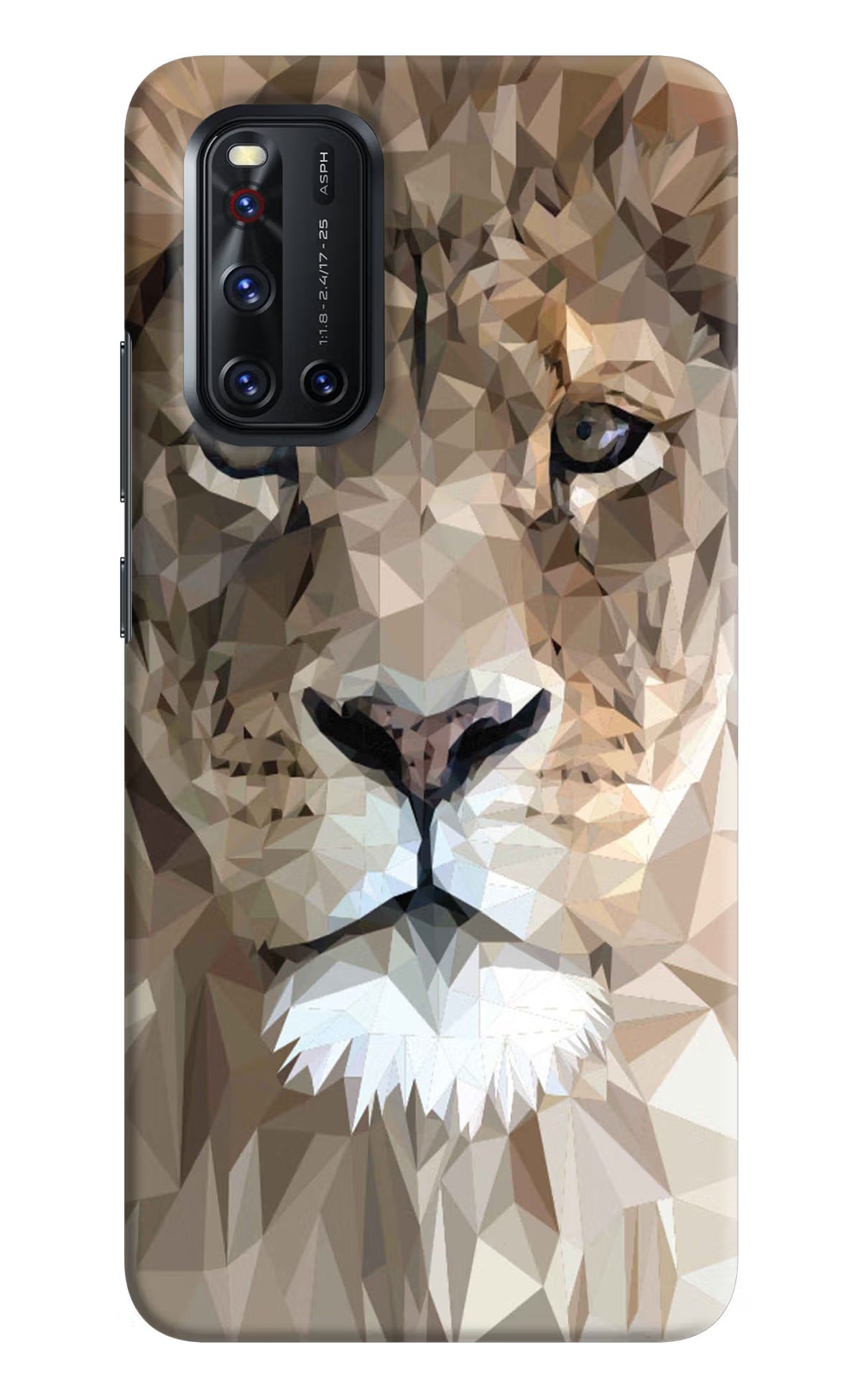 Lion Art Vivo V19 Hard Case Back Cover by Casekaro