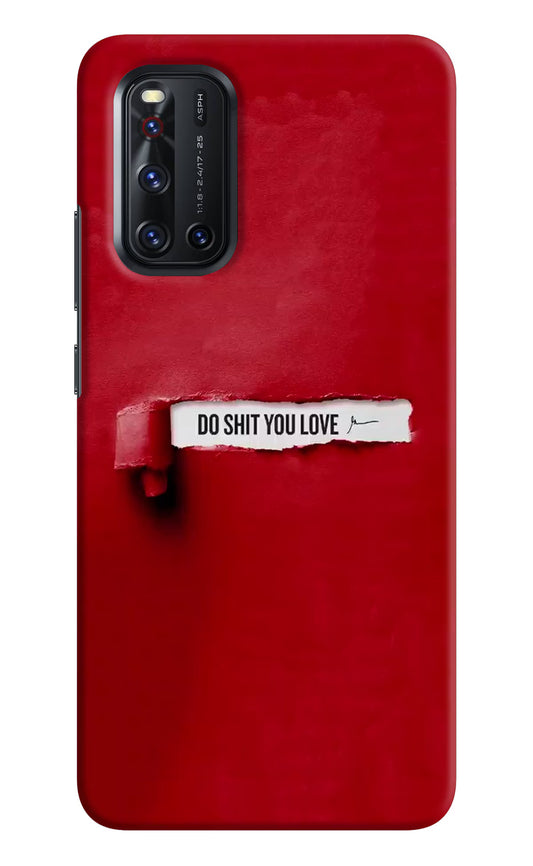 Do Shit You Love Vivo V19 Hard Case Back Cover by Casekaro