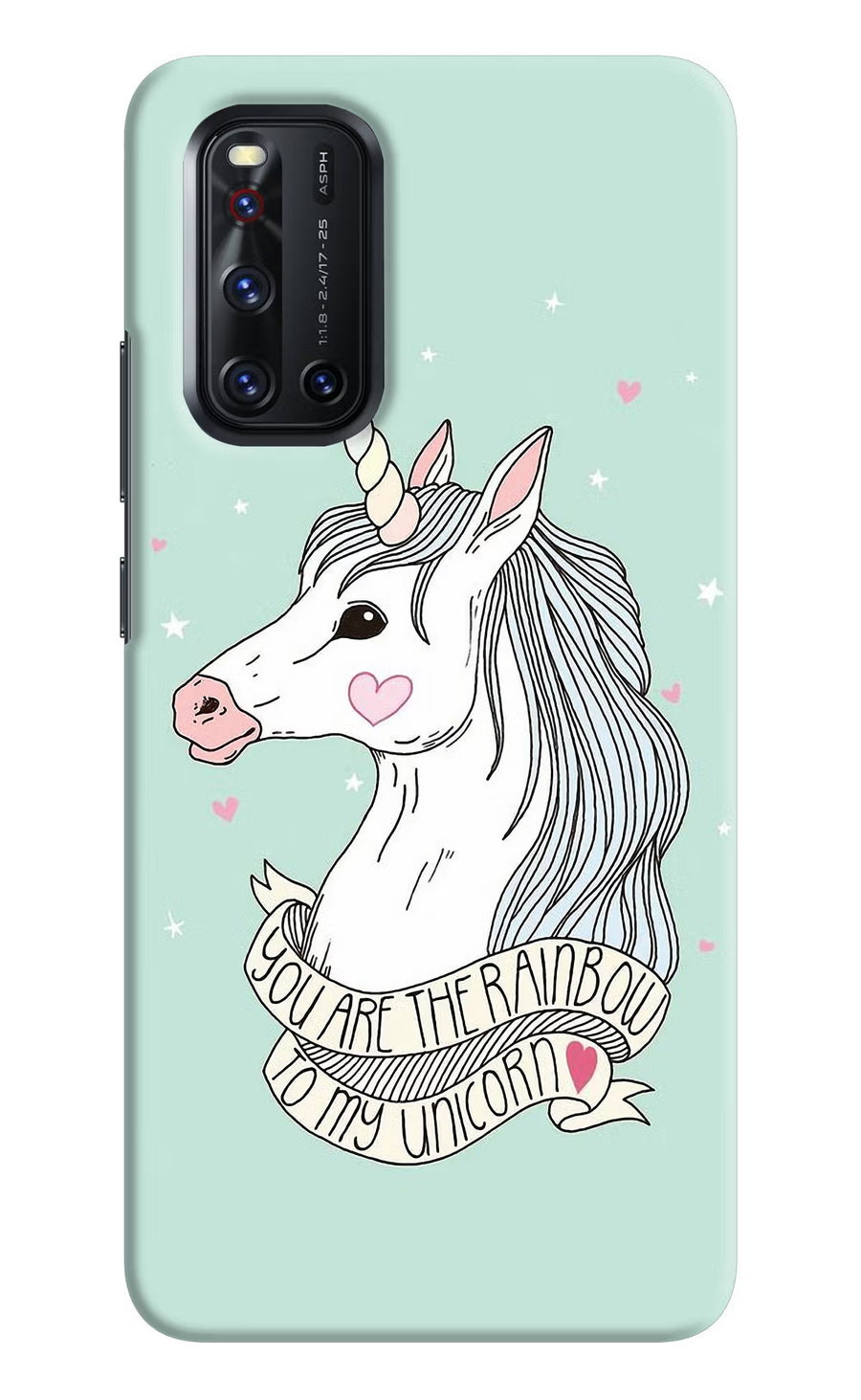 Unicorn Wallpaper Vivo V19 Back Cover, Hard case