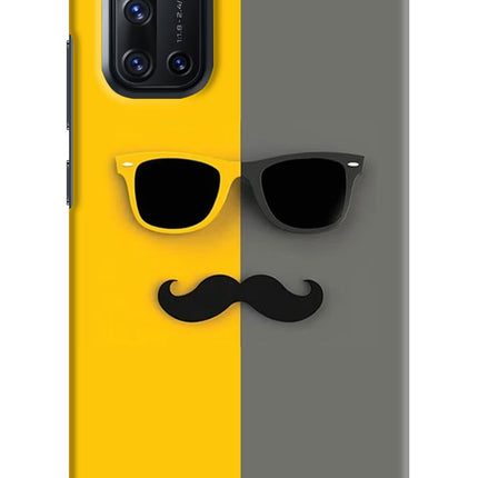 Sunglasses with Mustache Vivo V19 Hard Case Back Cover by Casekaro