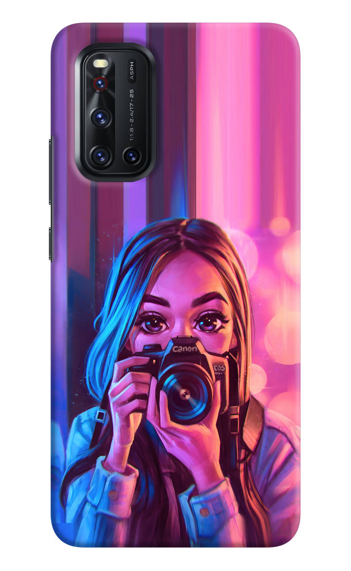 Girl Photographer Vivo V19 Hard Case Back Cover by Casekaro