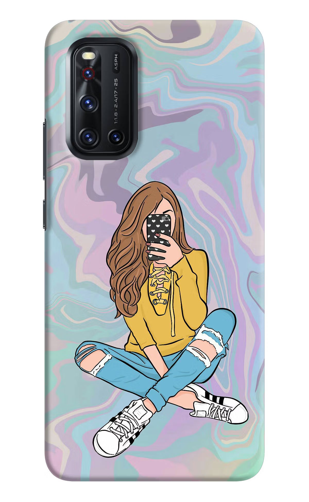 Selfie Girl Vivo V19 Hard Case Back Cover by Casekaro