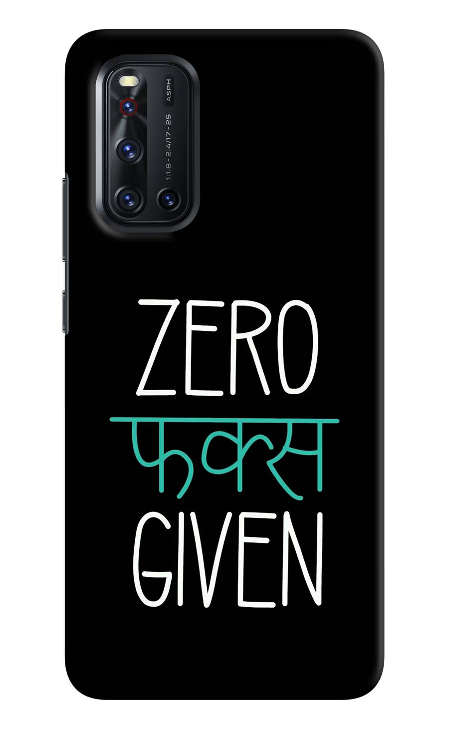 Zero Fucks Given Vivo V19 Back Cover, Hard case