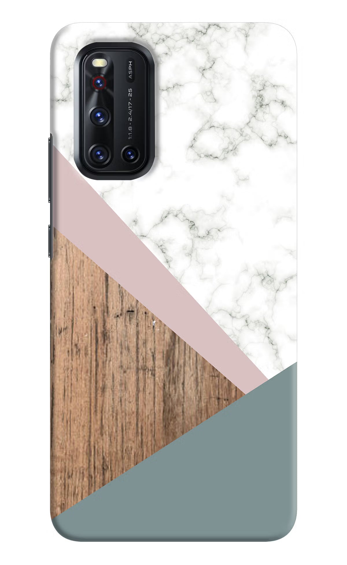 Marble wood Abstract Vivo V19 Hard Case Back Cover by Casekaro