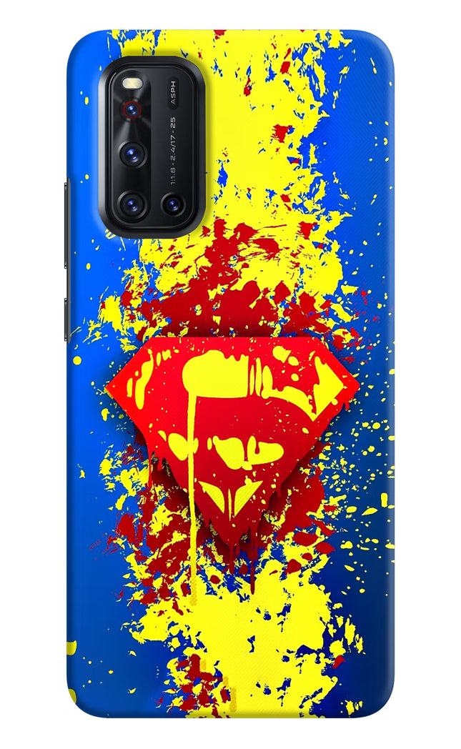 Superman logo Vivo V19 Hard Case Back Cover by Casekaro