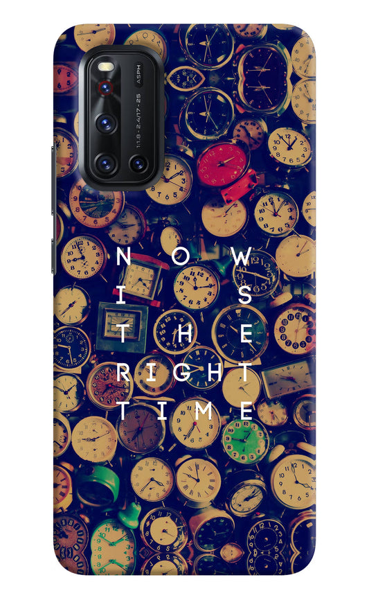 Now is the Right Time Quote Vivo V19 Hard Case Back Cover by Casekaro
